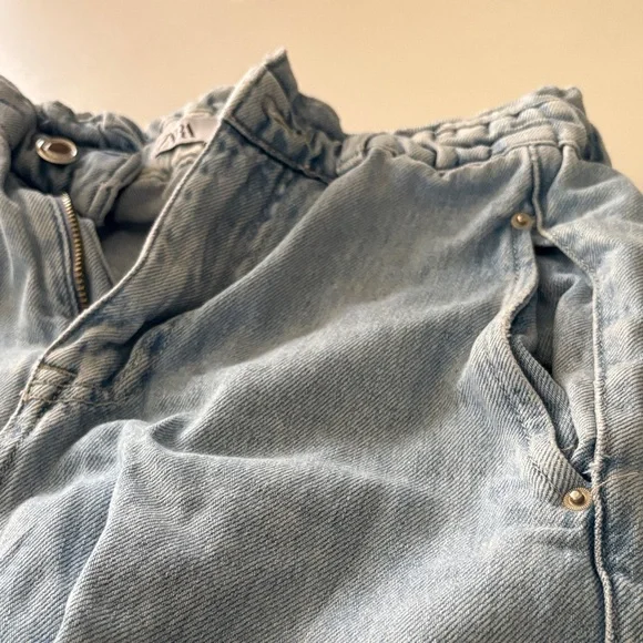 Zara Light Blue High Rise Jeans - Picture 3 of 3